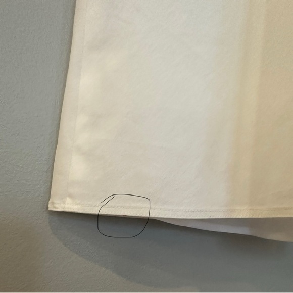 Lafayette 148 New York White Cotton Sleeveless Midi Dress. - Picture 8 of 8